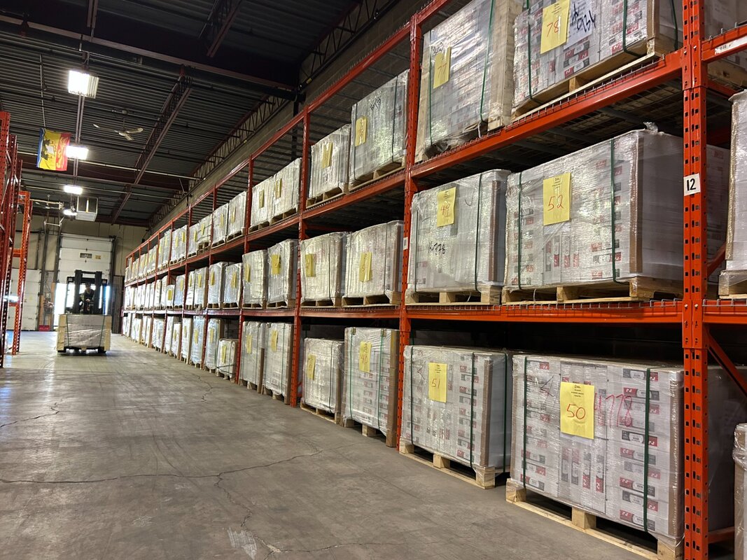 Greenhaven Warehouse - Pallet racking fully stocked
